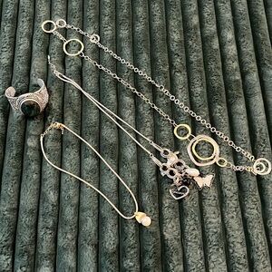 Misc. Jewelry Lot - (1) Bracelet and (3) Necklaces.